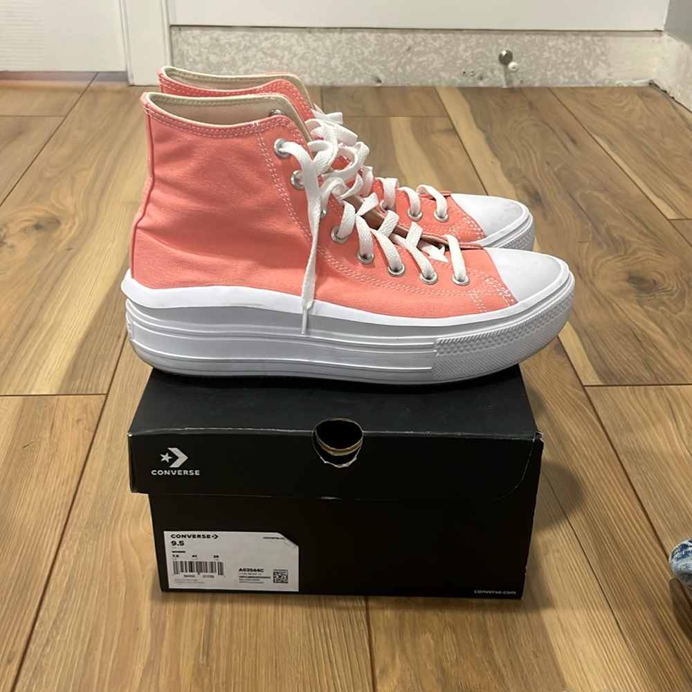 Platform Converse - pink - size 9.5